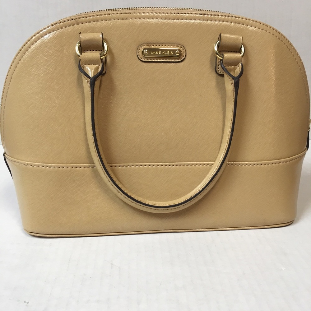 ANN KLEIN women’s satchel bag creamy yellow.